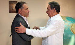 Cuban President Raul Castro Meets with Panamanian First Vice President